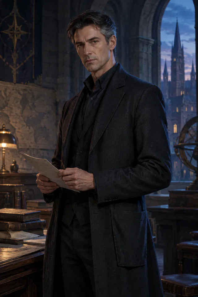 Ilyan Voss (Your exacting academy mentor) from The Forbidden Coalition