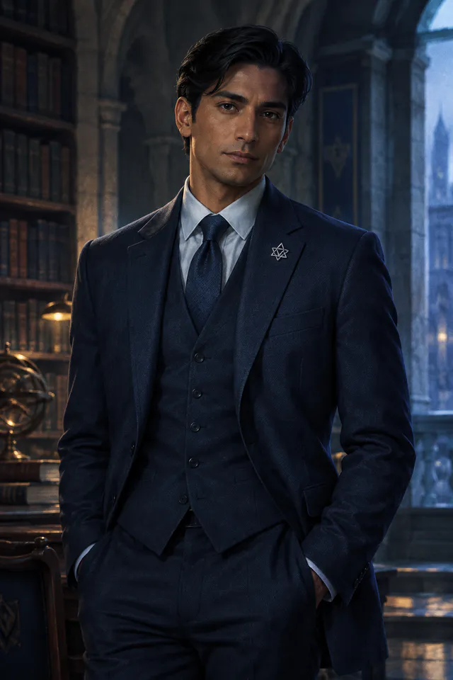 Dorian Vale (Your politically connected academic rival) from The Forbidden Coalition